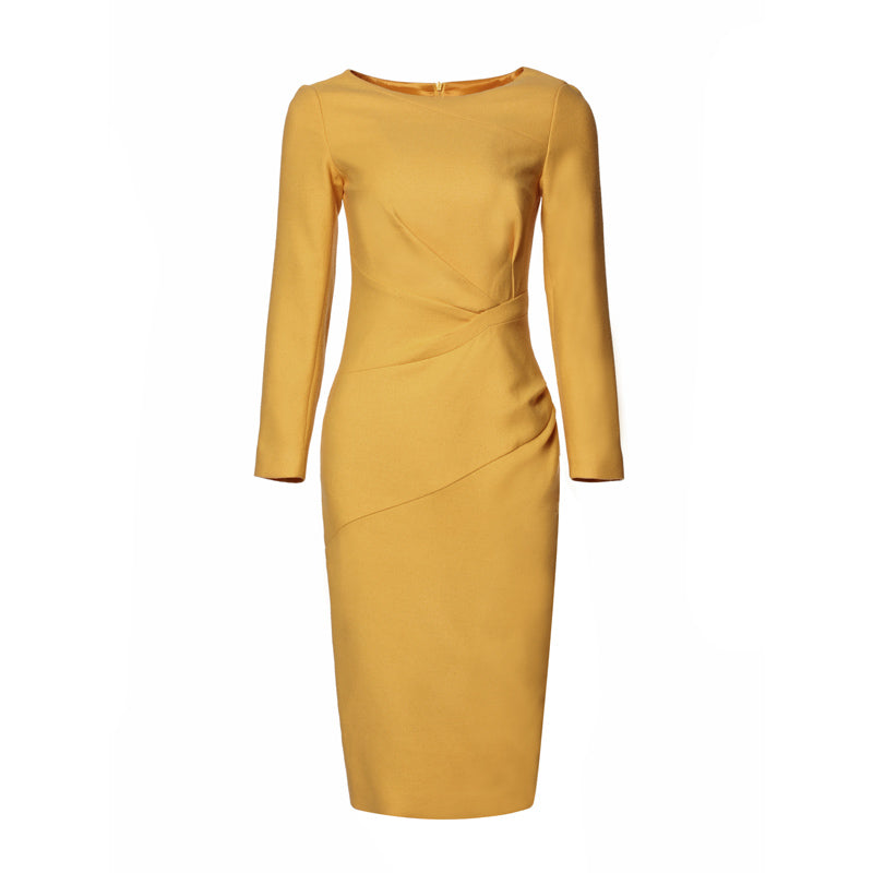 Exquisite Turmeric Business Dress