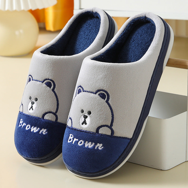 Bears Slippers - Warm Winter House Shoes For Women