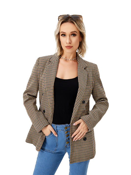 Blazer Jacket -  Long-Sleeve Work/0ffice Coat For Women