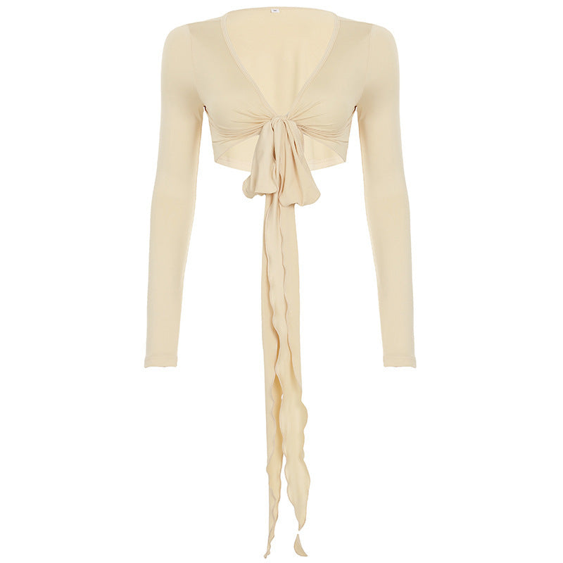 Pure Desire V-Neck Short Blouse