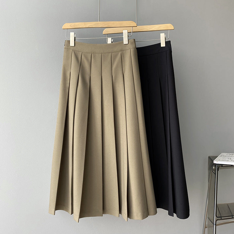 Ladies' French-Style Pleated Retro Skirt