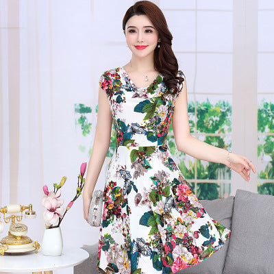 Flower-Patern Mini Dress