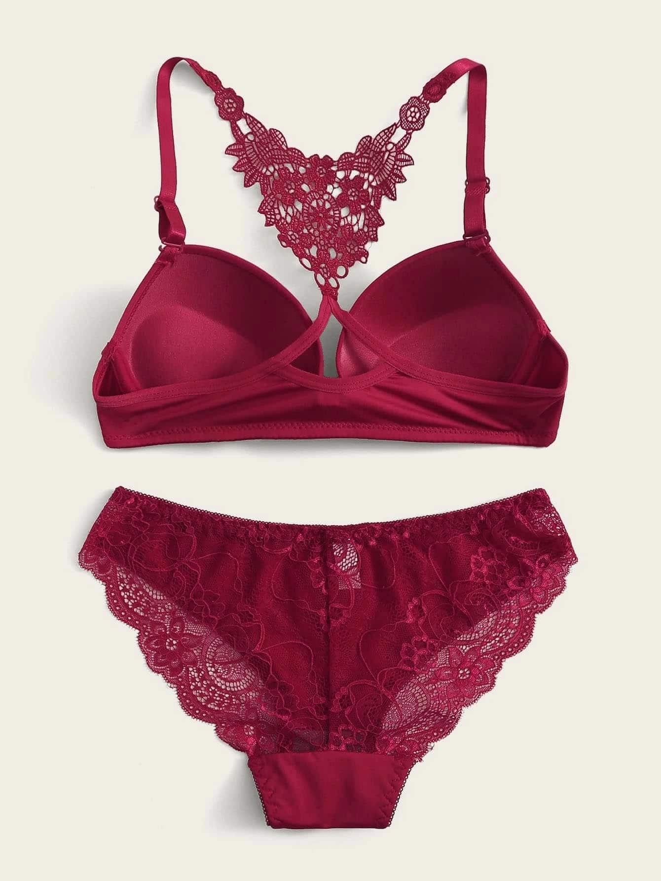 Women's Lingerie Push-up Set, Sexy Backless Front-closure Bra, No-trace Bra For Small Breasts, Youth Lingerie