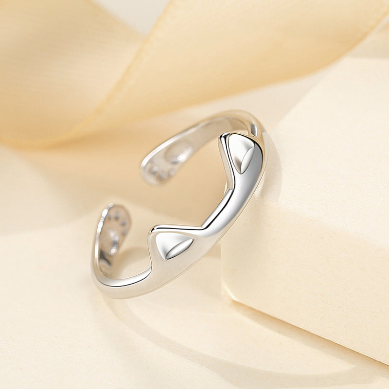 Punk Hand Jewellery Copper And Silver Plated Two-tone Snake Ring