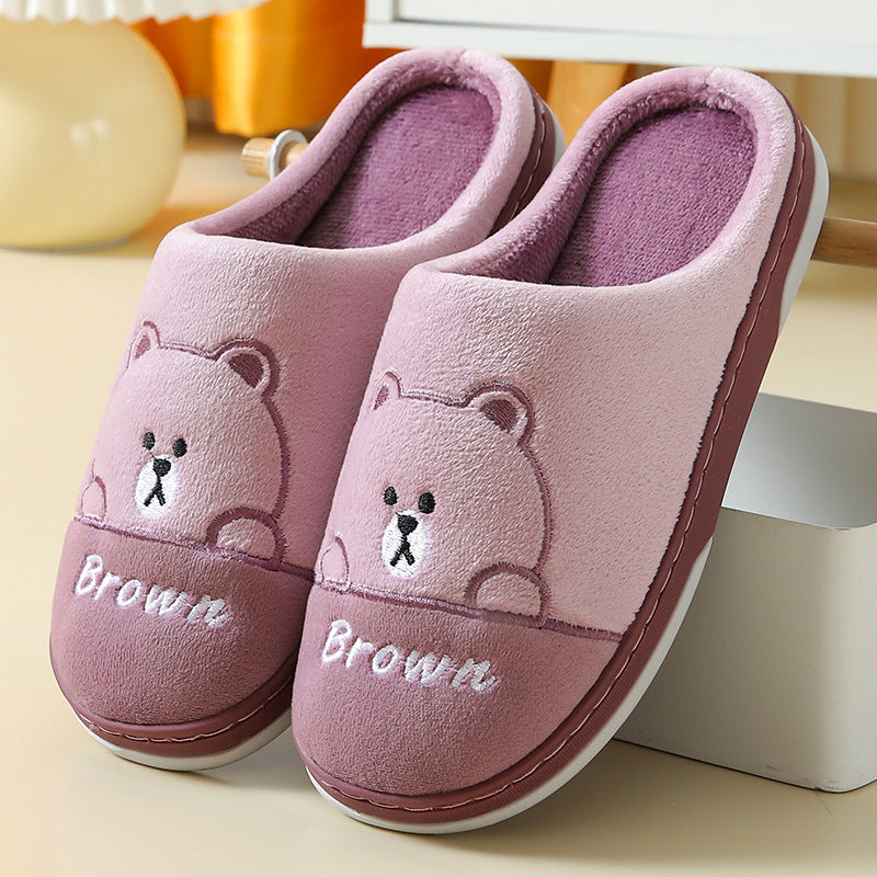 Bears Slippers - Warm Winter House Shoes For Women