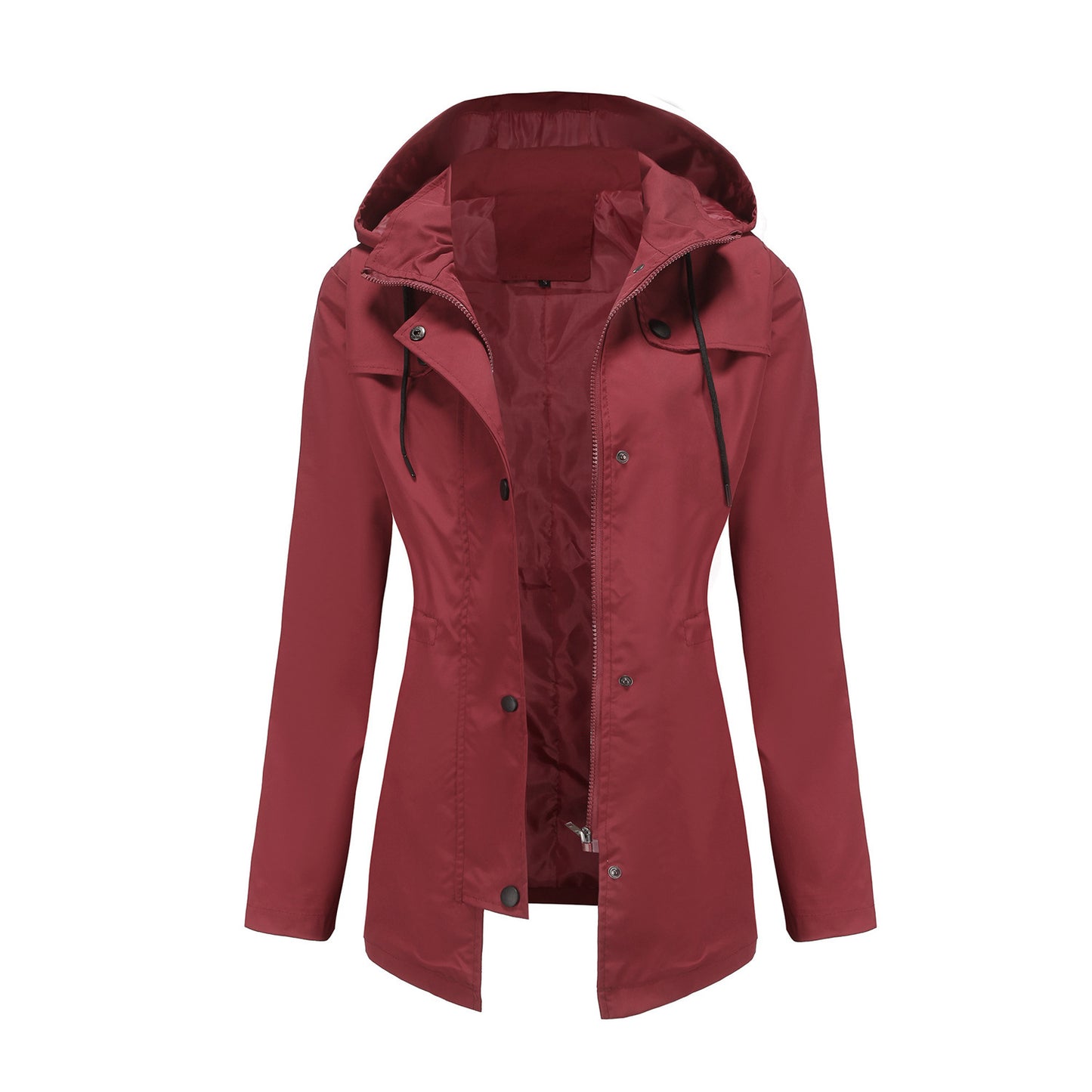 Women's Mid-Length Hooded Coat