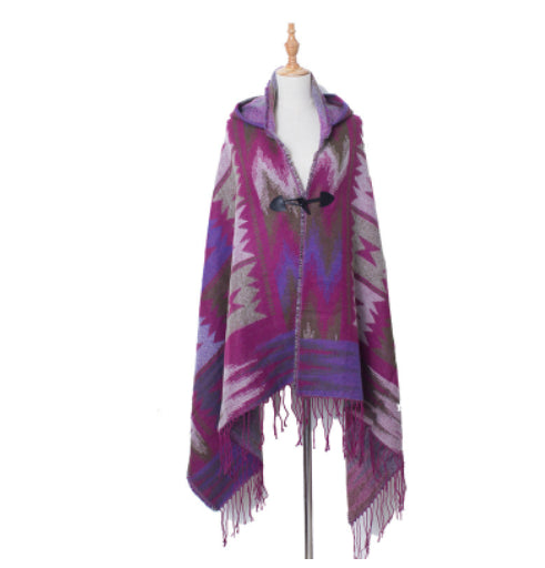 Ethnic-Style Cloak - Talma Women's Warm Scarf