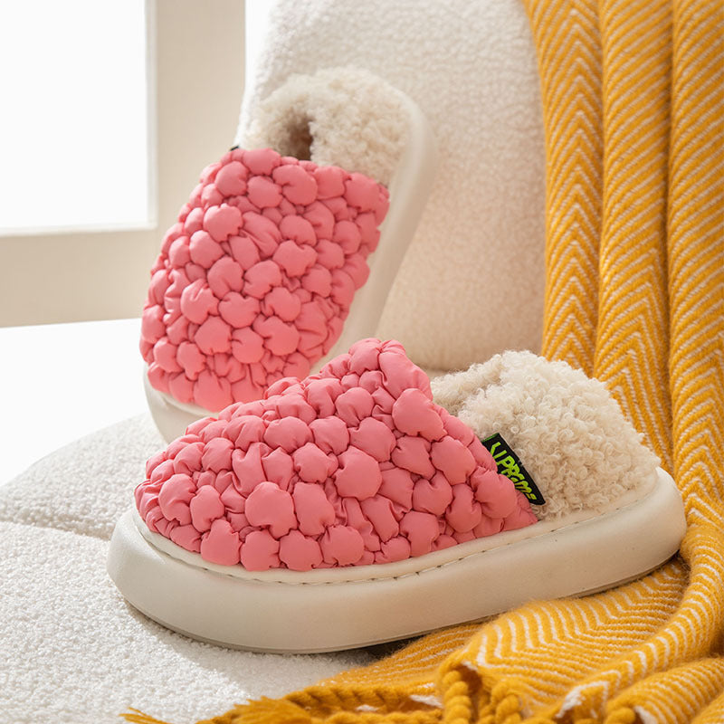 Bubbles Down Cotton Slippers For Women