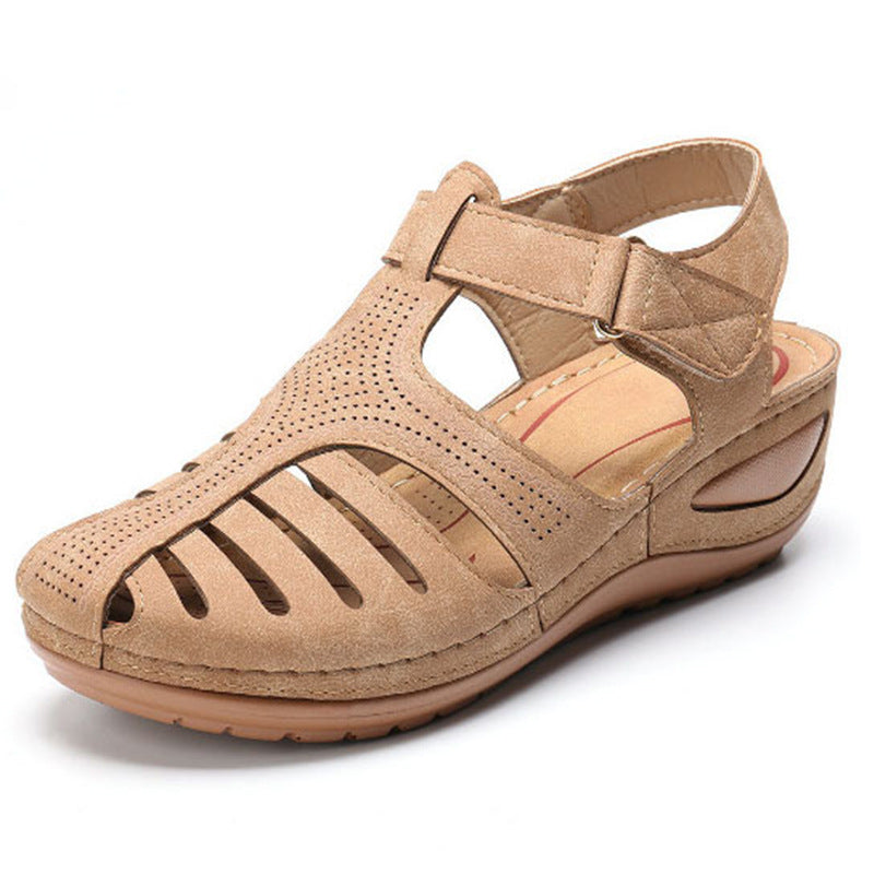 Women's Plus-Size Retro Sandals - Round Toe