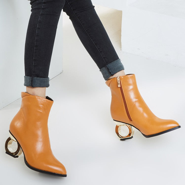 Elegant Pointed Short Boots