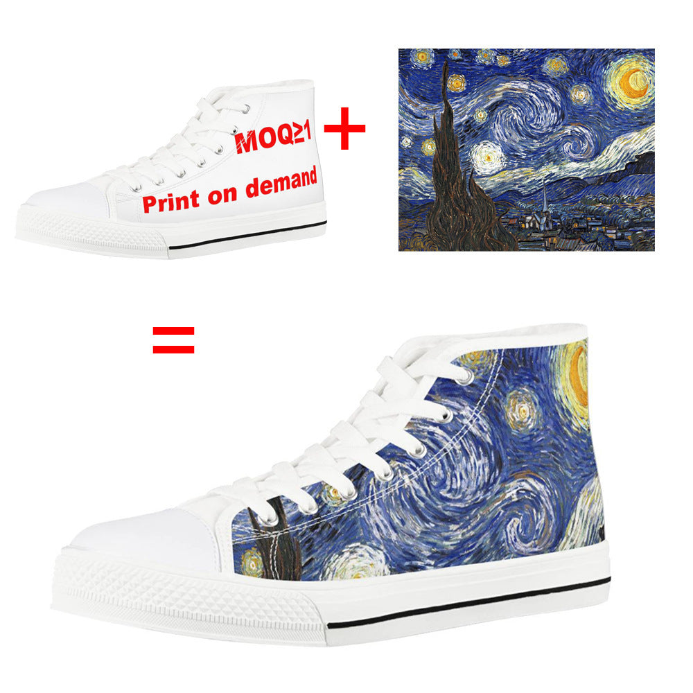 Printed Canvas Sneakers