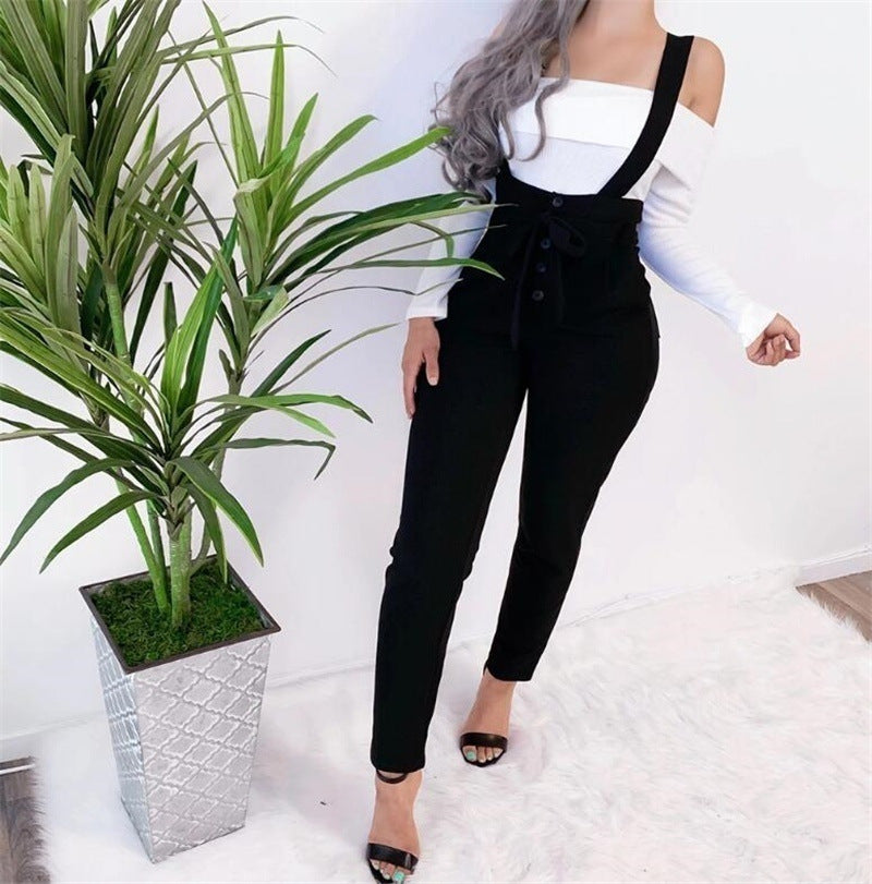 Slim Casual Suspender Trousers