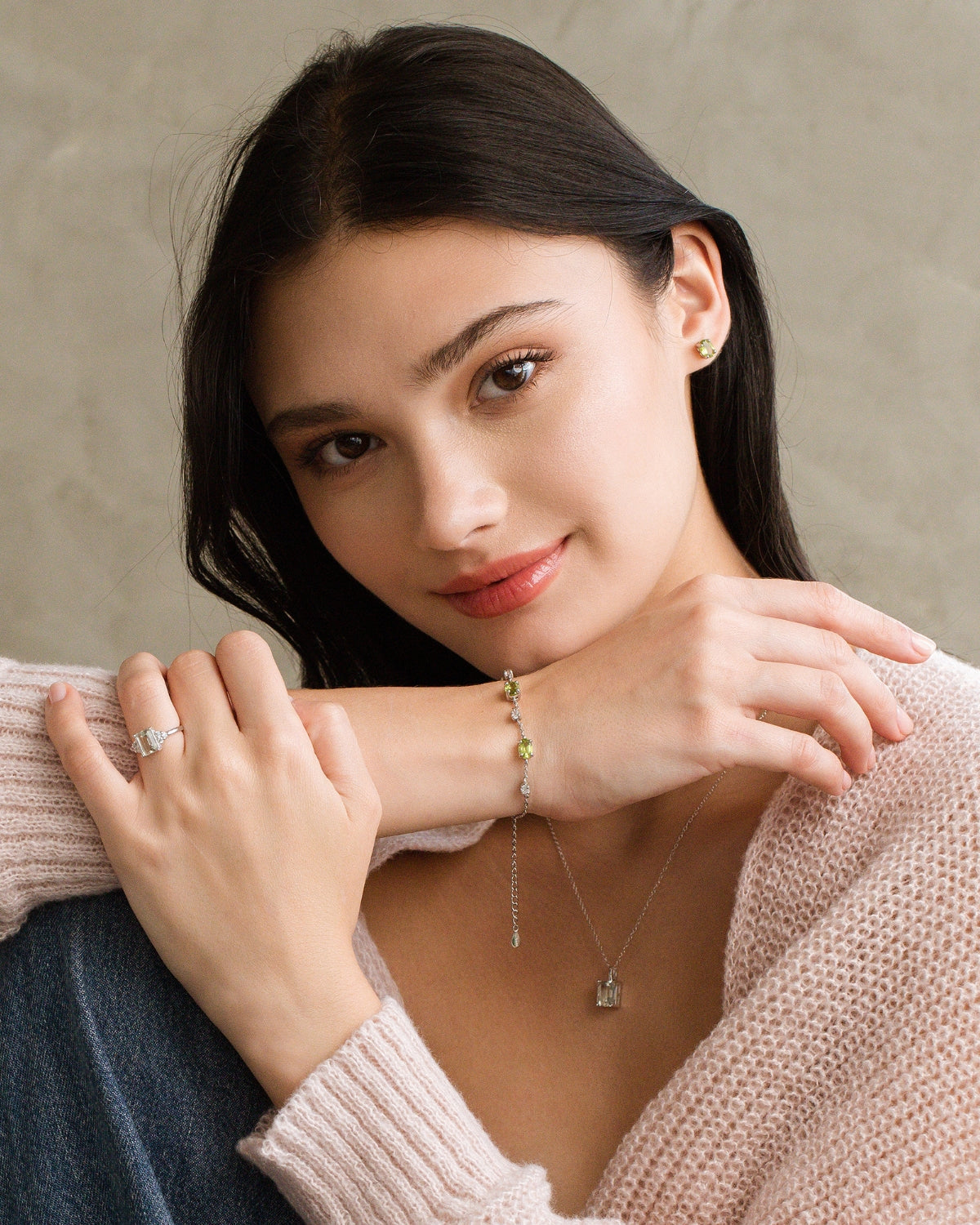 Peridot Bracelet in Sterling Silver