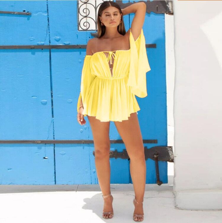 Tube-Top Casual High-Waist Mini Dress