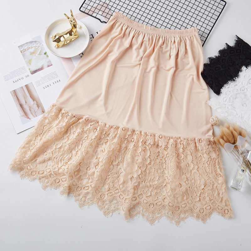 Lace Cutout Mini Skirt/Petticoat