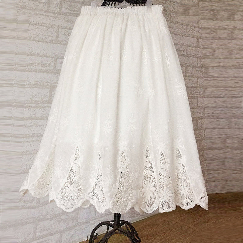 Hollow Lace Skirt