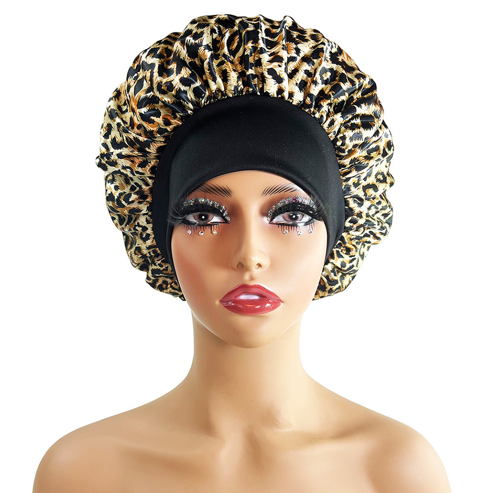 Satin Printing Beauty Shower/Night Cap