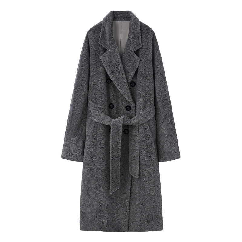 Women's Mid-Length Winter Thick Woollen Cashmere Coat