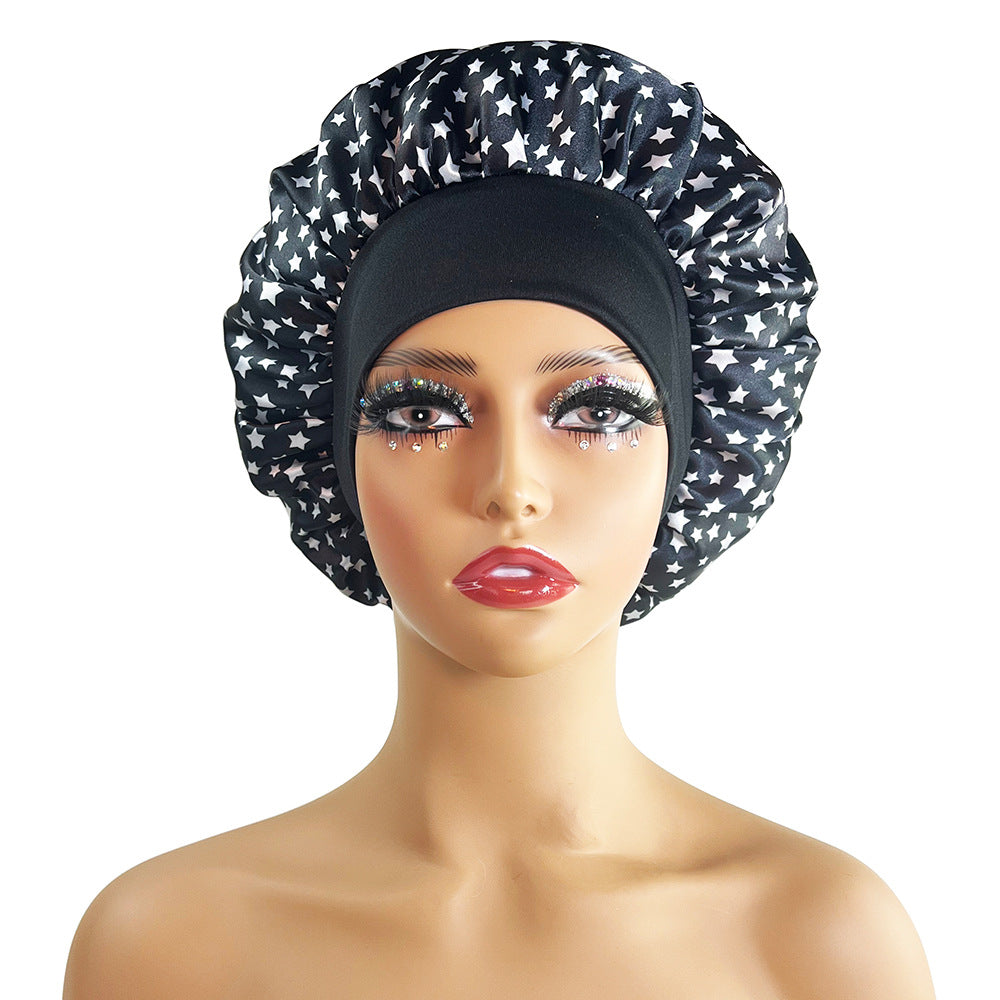 Satin Printing Beauty Shower/Night Cap