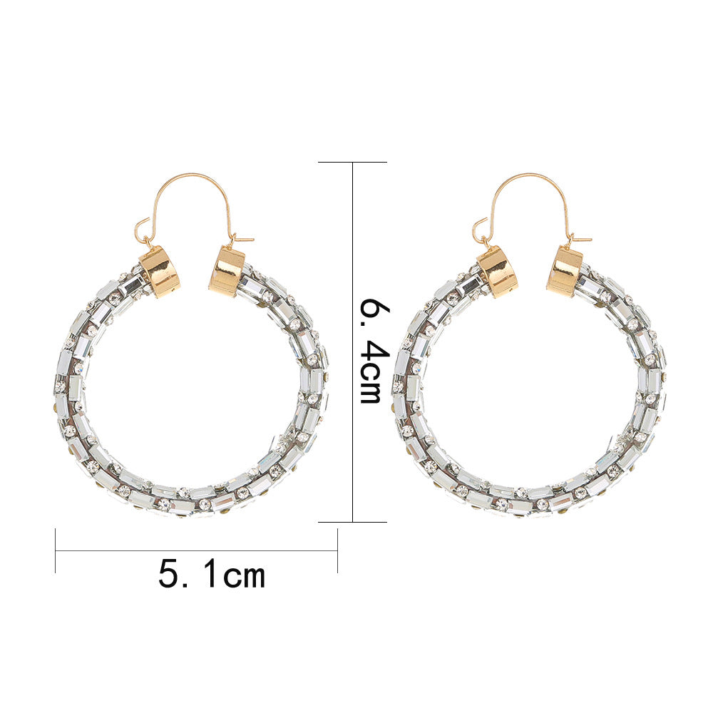 Exaggerated Thin Ear Hoop Earrings For Women