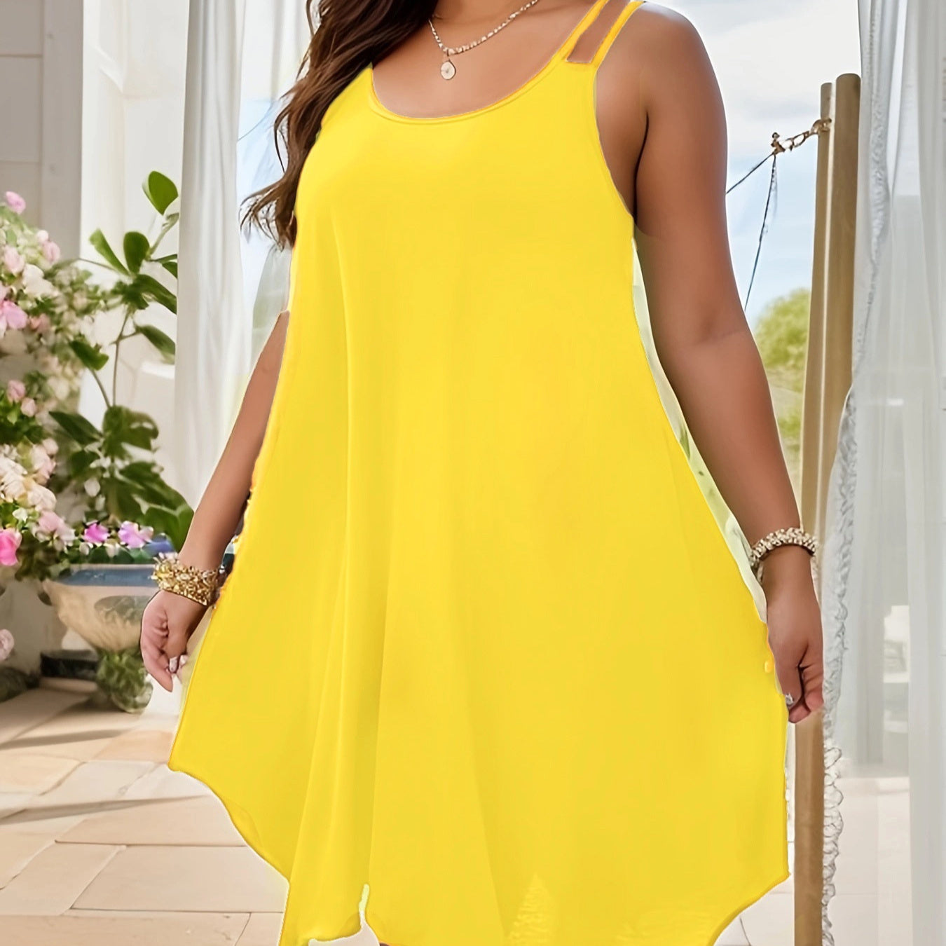 Fashion Plus Size Design Loose And Comfortable Dress