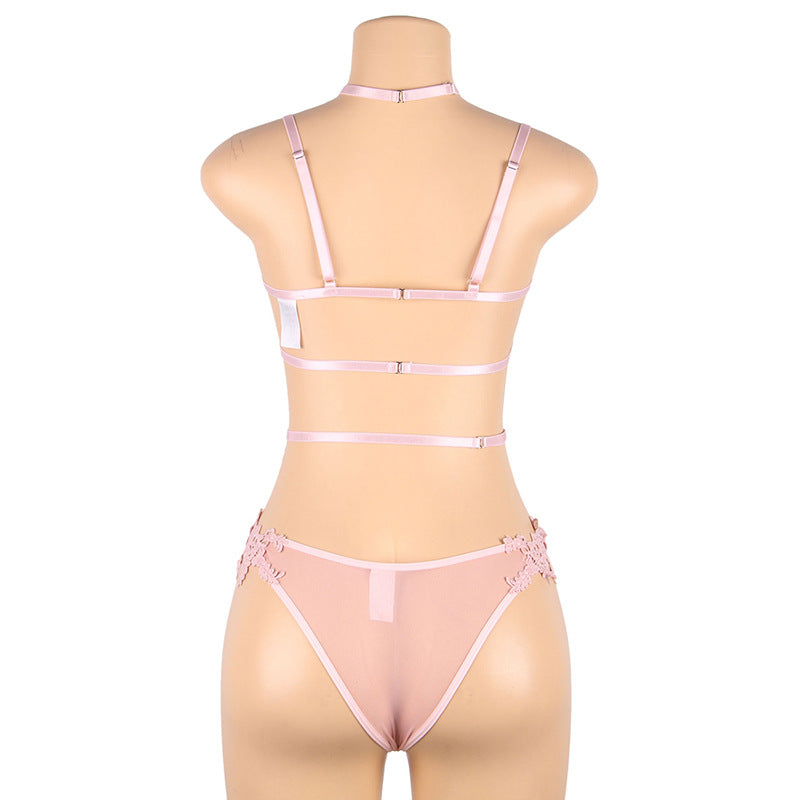 Embroidered Cutout Lingerie Set