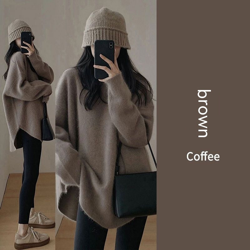 High-Grade Versatile Soft Glutinous Knitted Women's Sweater