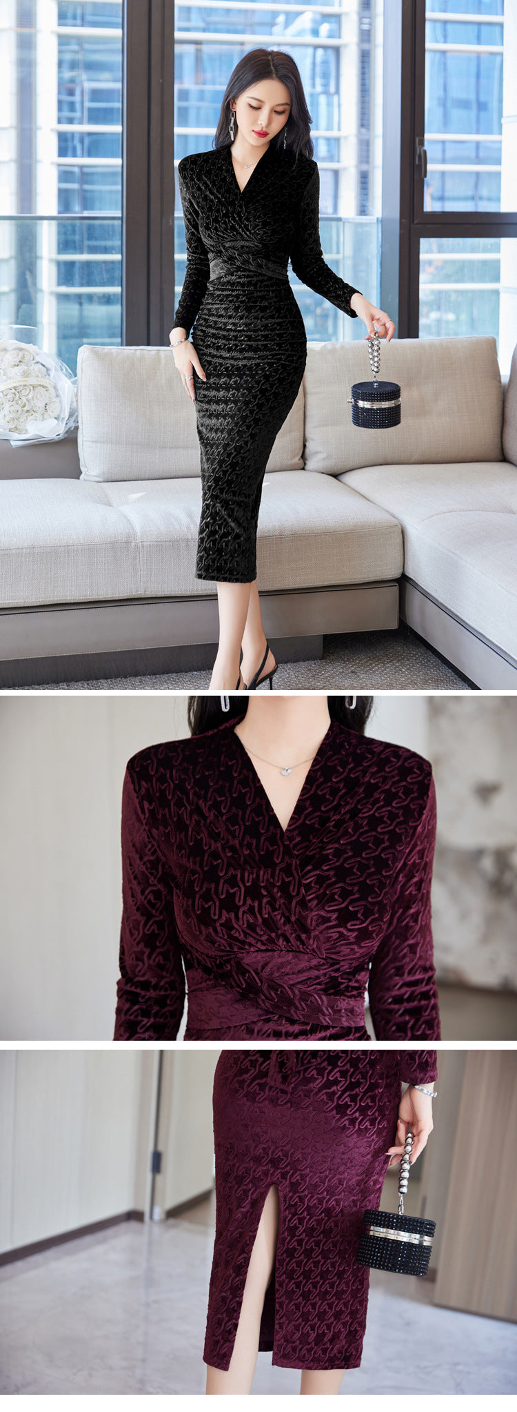 Fashion Personality Velvet Dress For Women