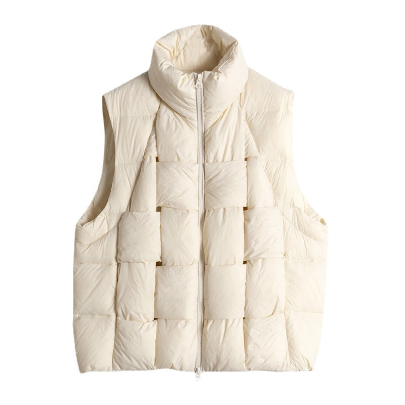 Warm Down Short Vest Jacket For Women