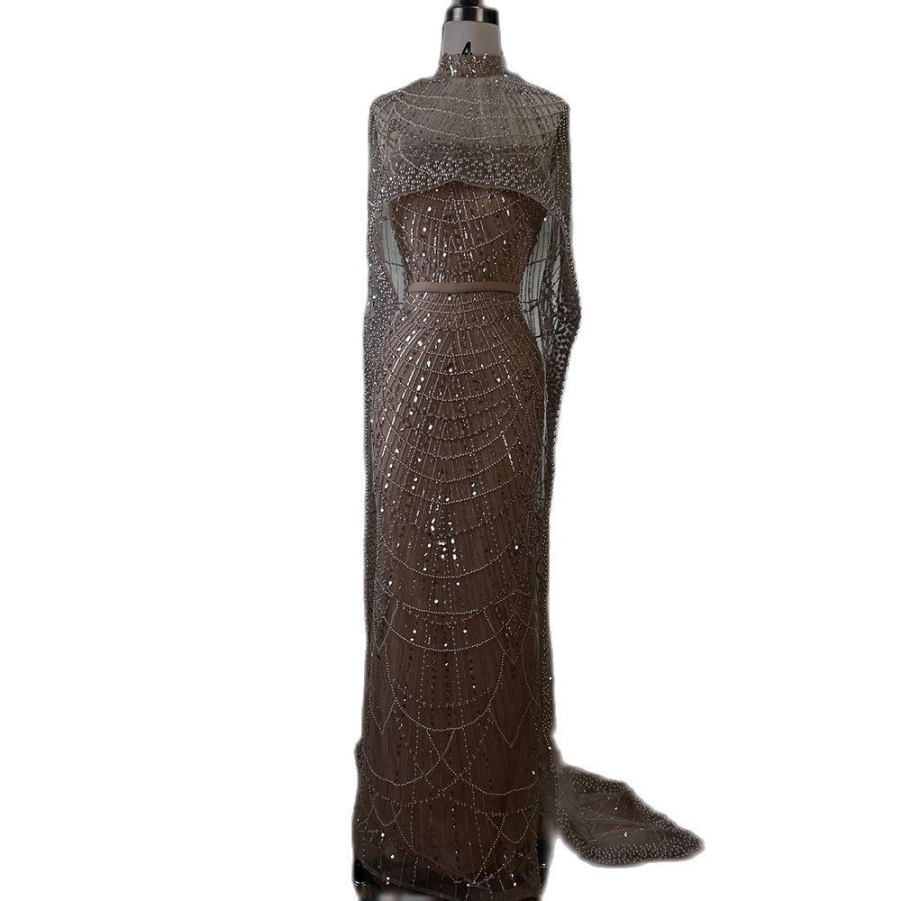 Pearl Light Luxury Trailing Dress