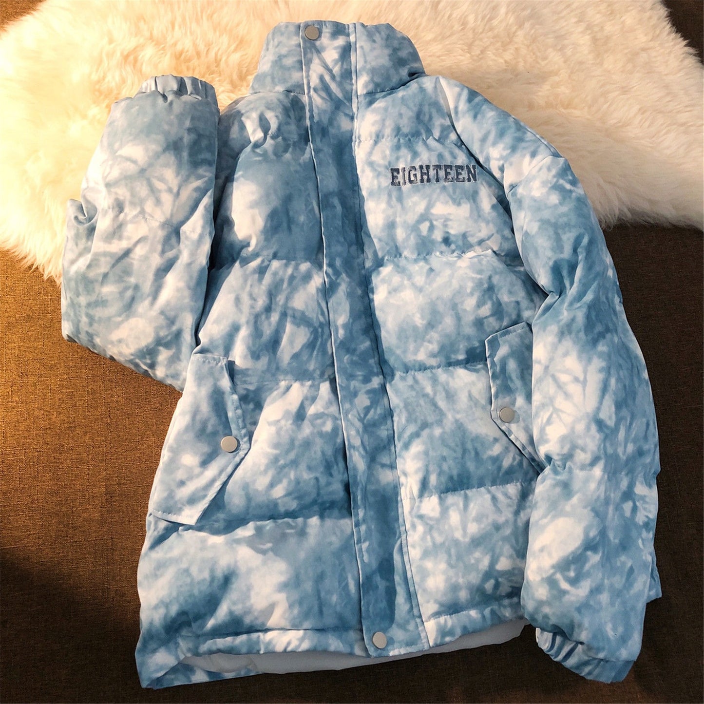 Lightly Cooked-Cotton Padded Jacket