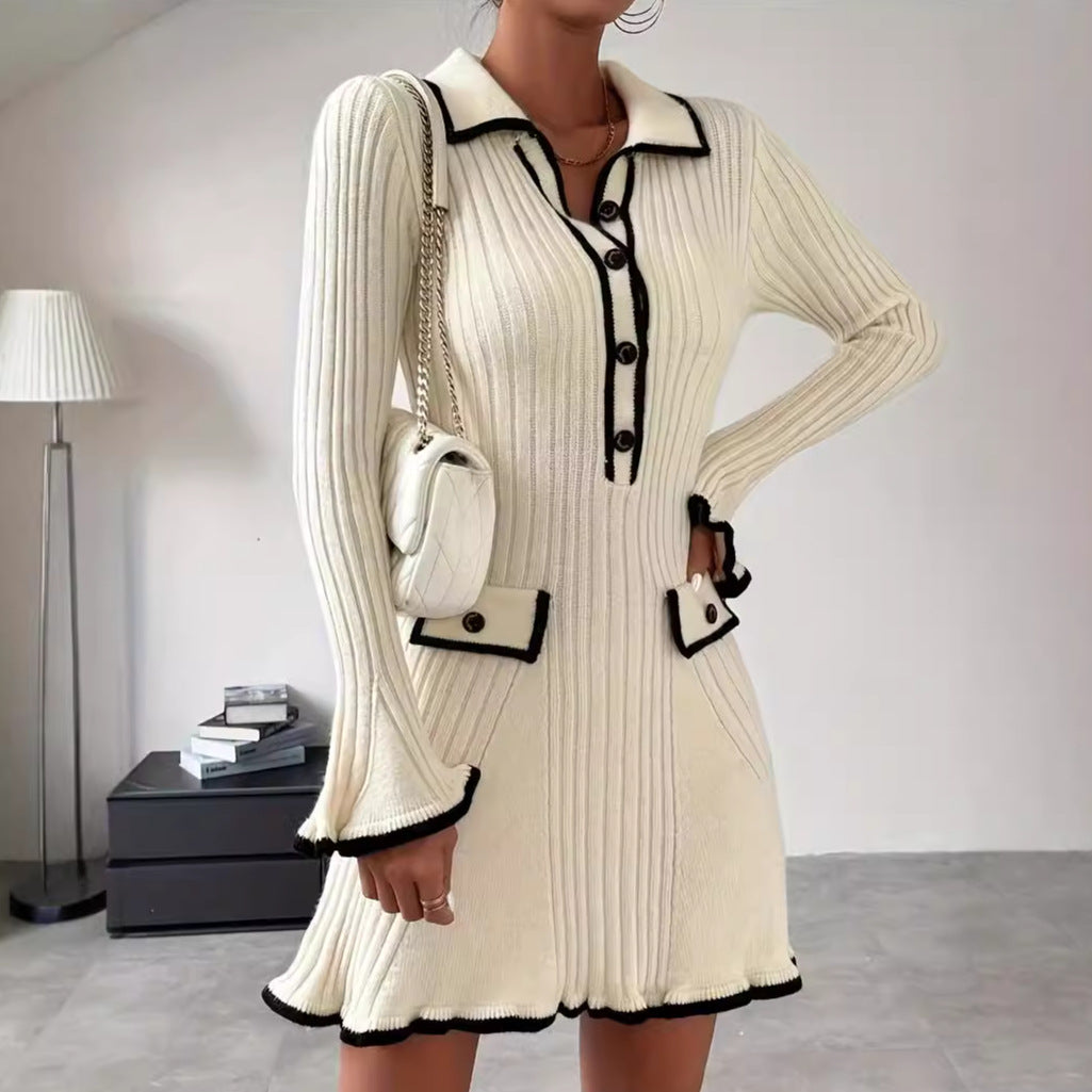 Classic Elegant Slim Knit Dress