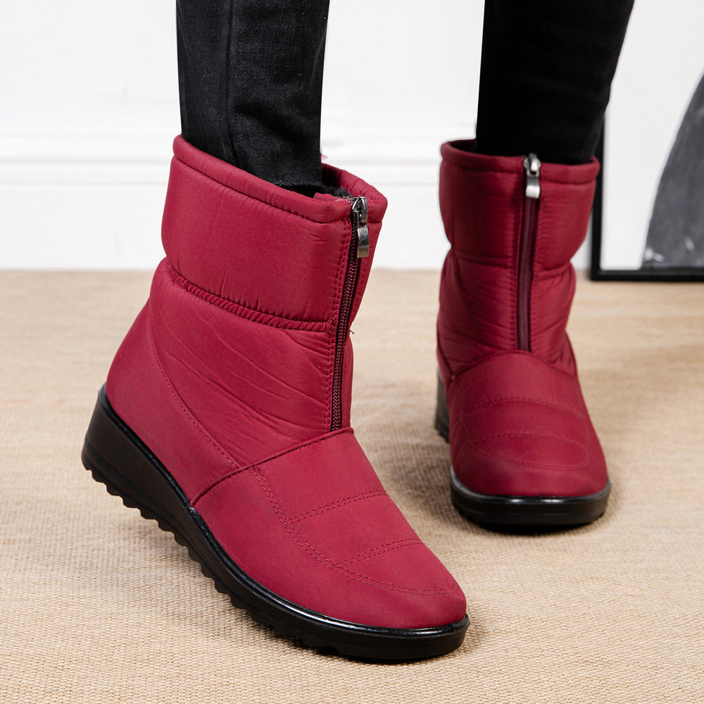 Winter Snow Boots For Women - Warm Plush Platform Shoes