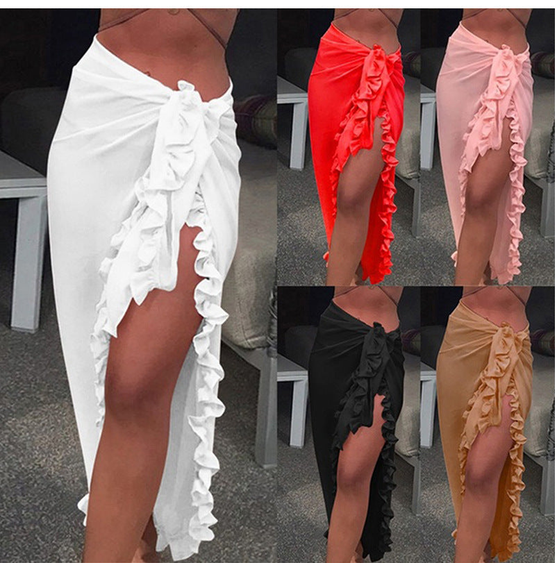Sun-Proof Chiffon Lace Beach Skirt