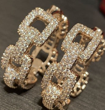 Sweet And Elegant Rainbow Hoop Earrings