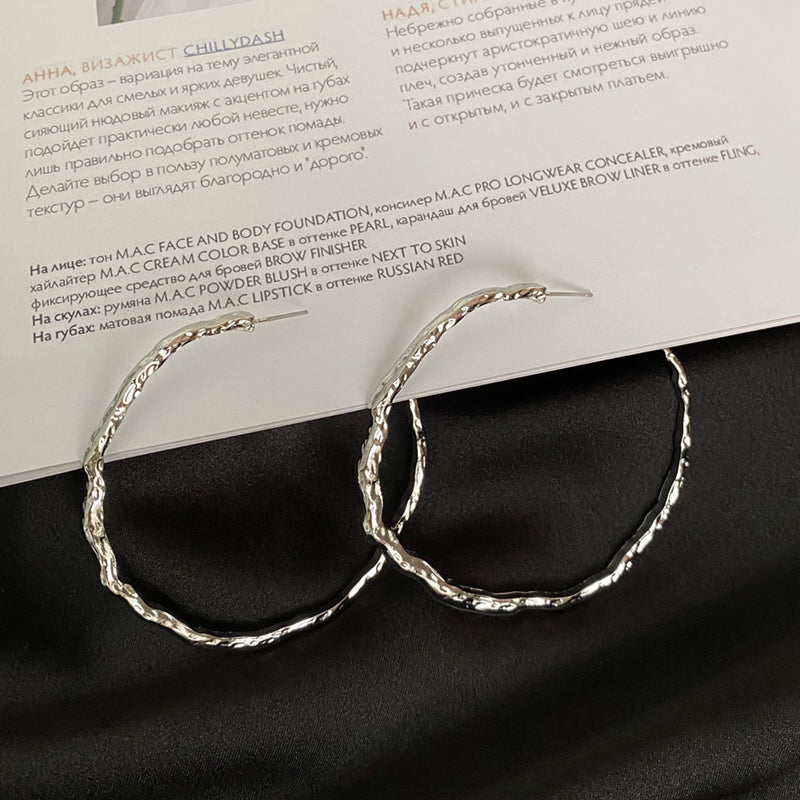 Exaggerated Irregular Hoop Earrings For Women