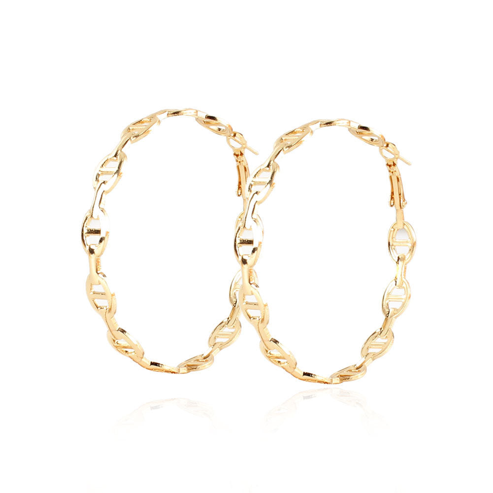 Retro Ethnic-Style Hoop Earrings