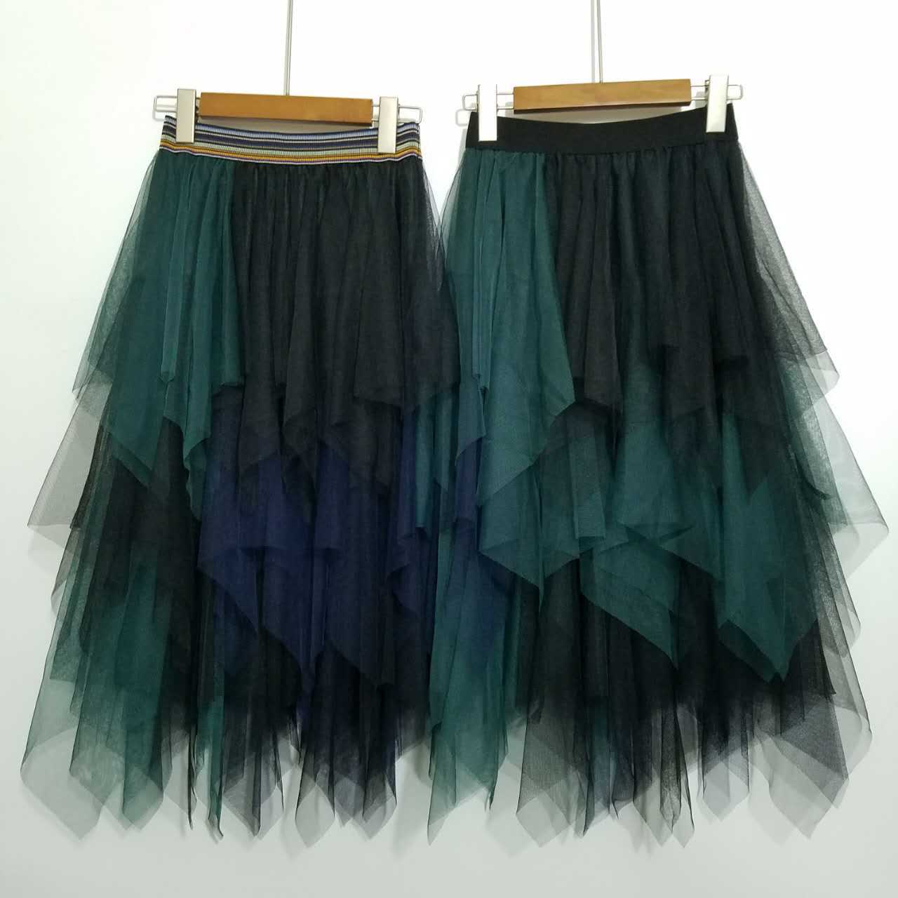 spell color net gauze peng peng skirt fairy half skirt