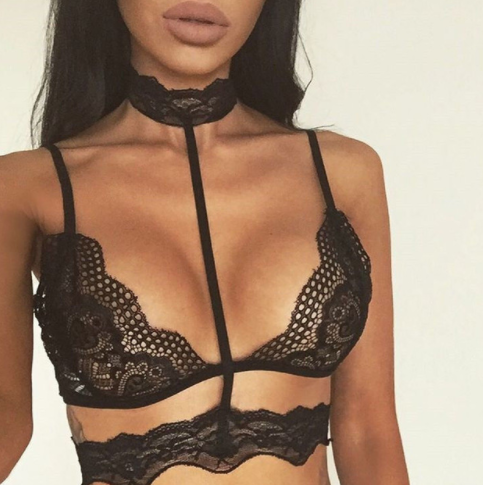 Hot Lace Crop Top