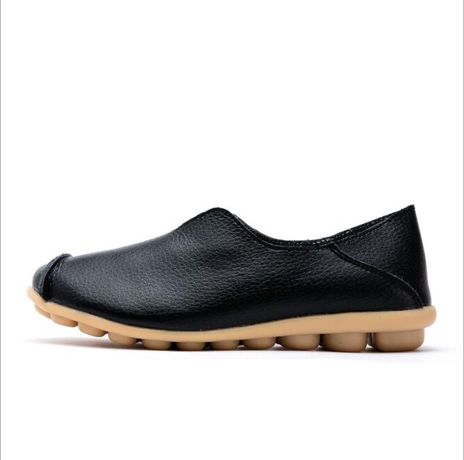 Genuine Leather Flat Shoes For Women