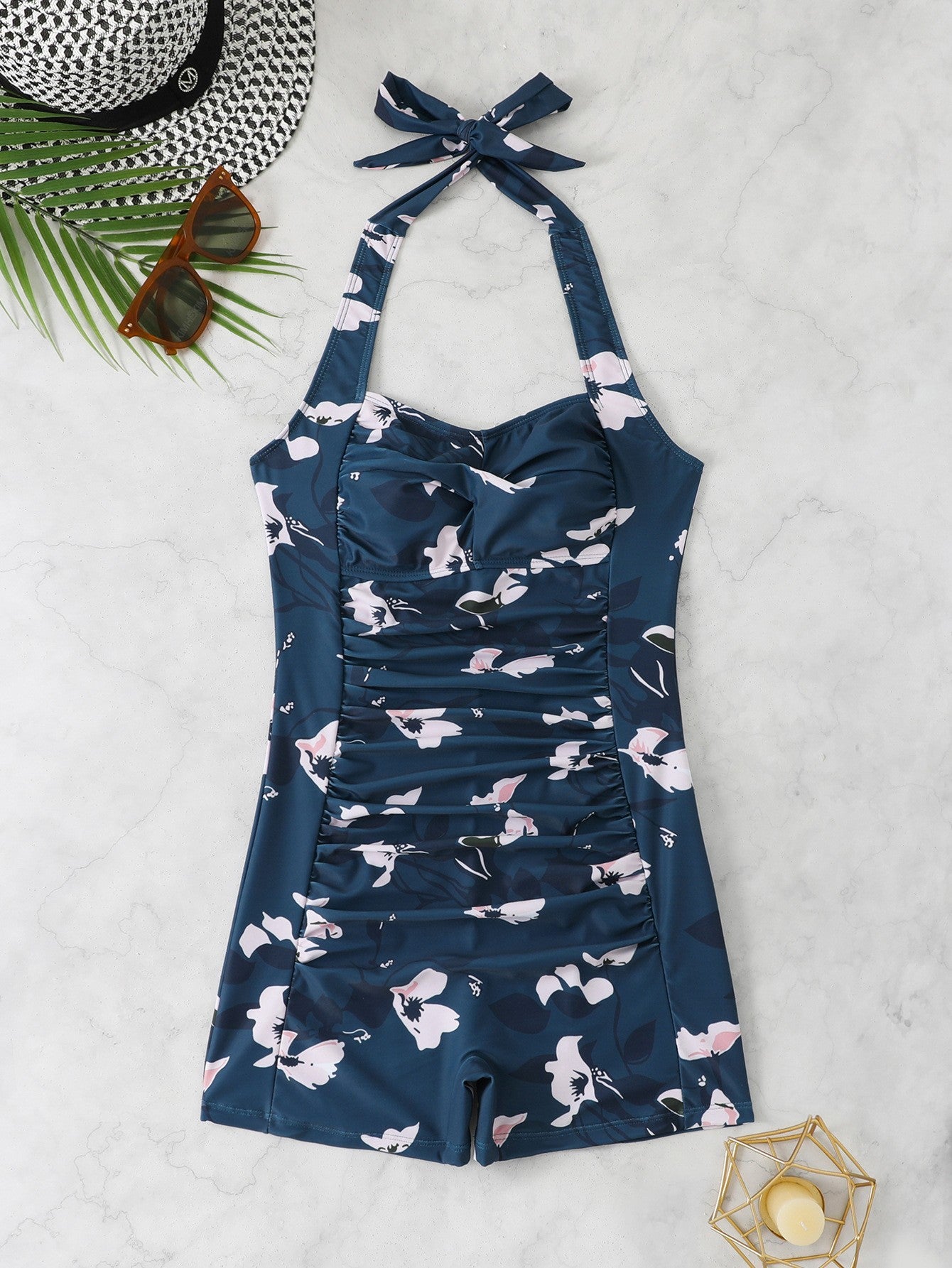 Tummy-Hiding Slimming Shorts Swimsuit