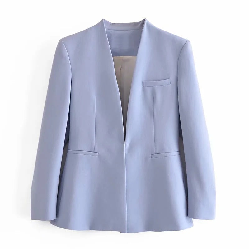 Ladies' New Solid-Colour Suit Jacket