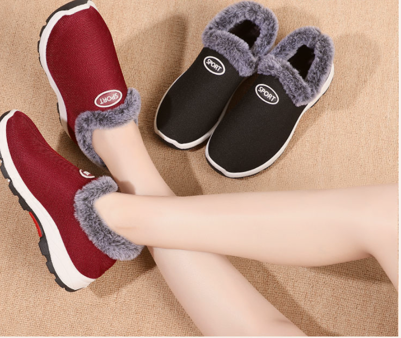 Women's Wear-Resistant Soft-Soled Winter Cotton Shoes