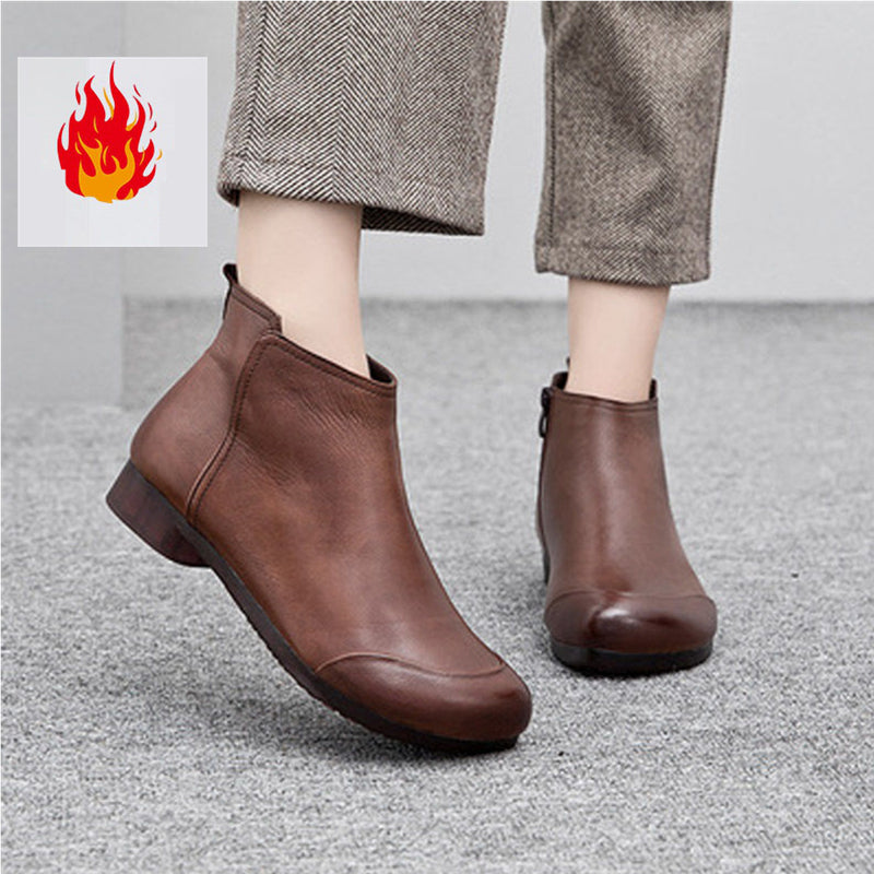 Low-Heel Ankle Boots