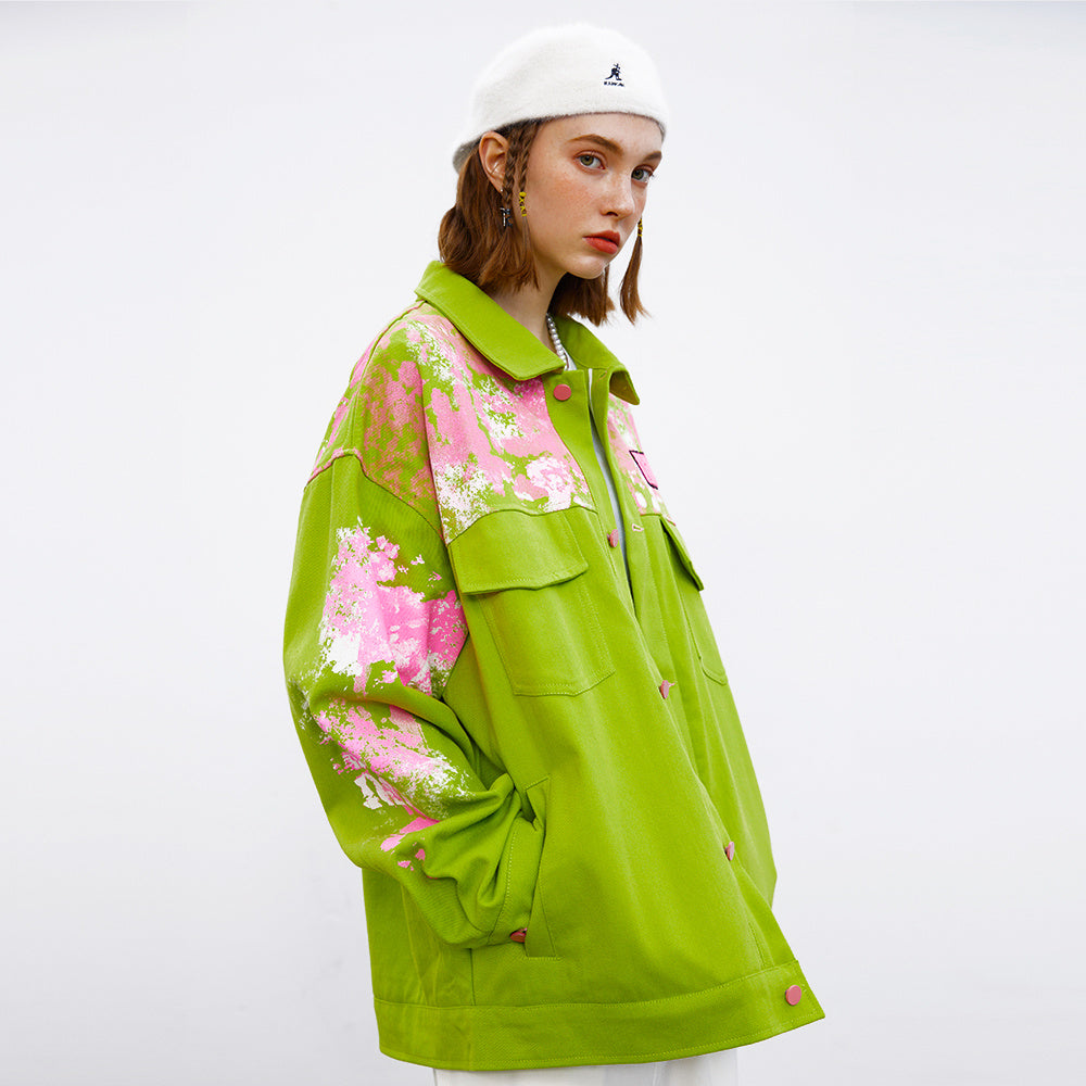 Inkjet Loose Jacket For Women