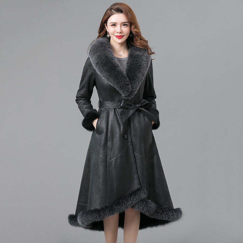 Real Fur Thickened Coat