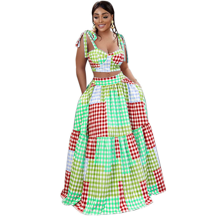 Camisole Bag-Hip Skirt Outfit