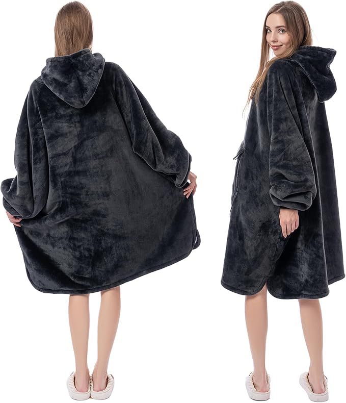 Cosy Blanket Hoodie Sweatshirt With Giant Pocket - US Only