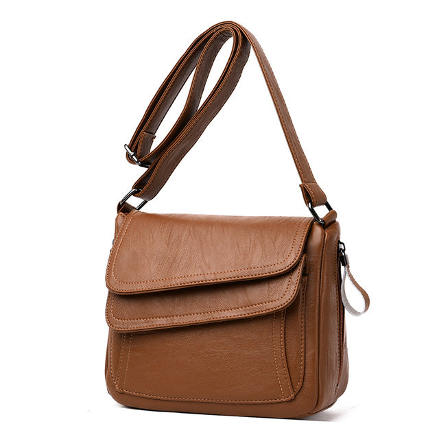 Winter style white handbag luxury leather handbag