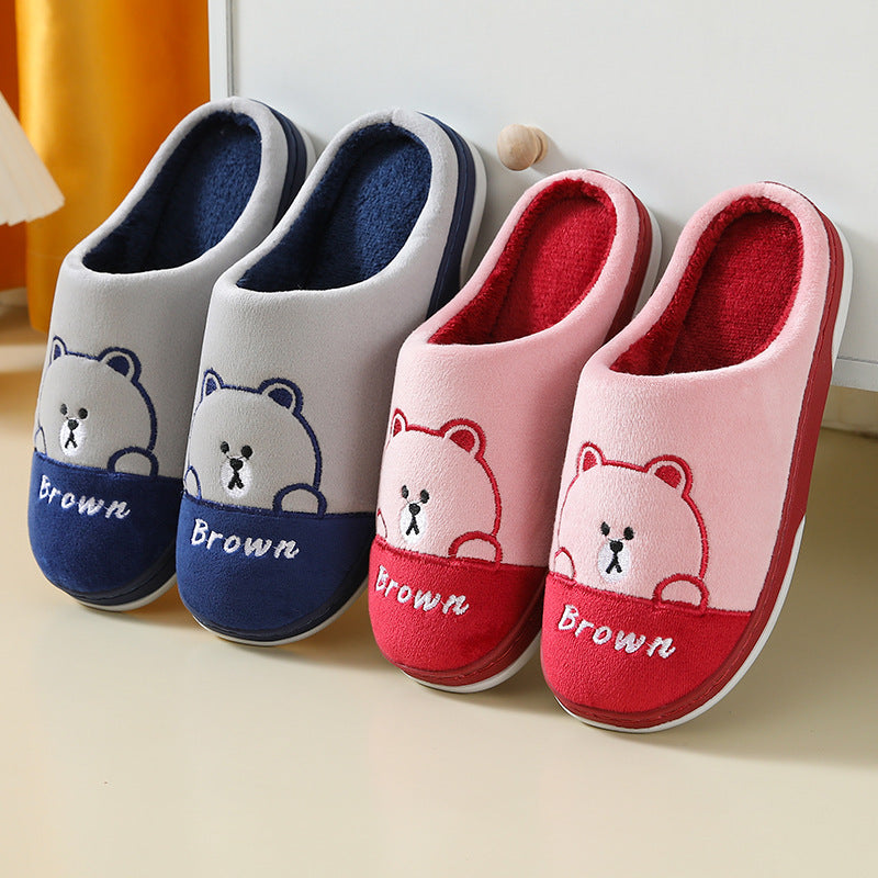 Bears Slippers - Warm Winter House Shoes For Women